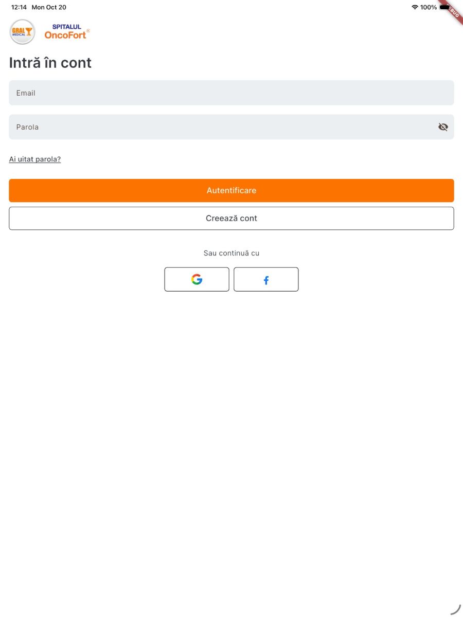 Ecran aplicație GRAL Medical 8